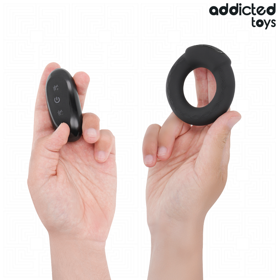 ADDICTED TOYS - VIBRIERENDER COCKRING MIT WÄRMEEFFEKT UND FERNBEDIENUNG für sinnliche und diskrete Momente