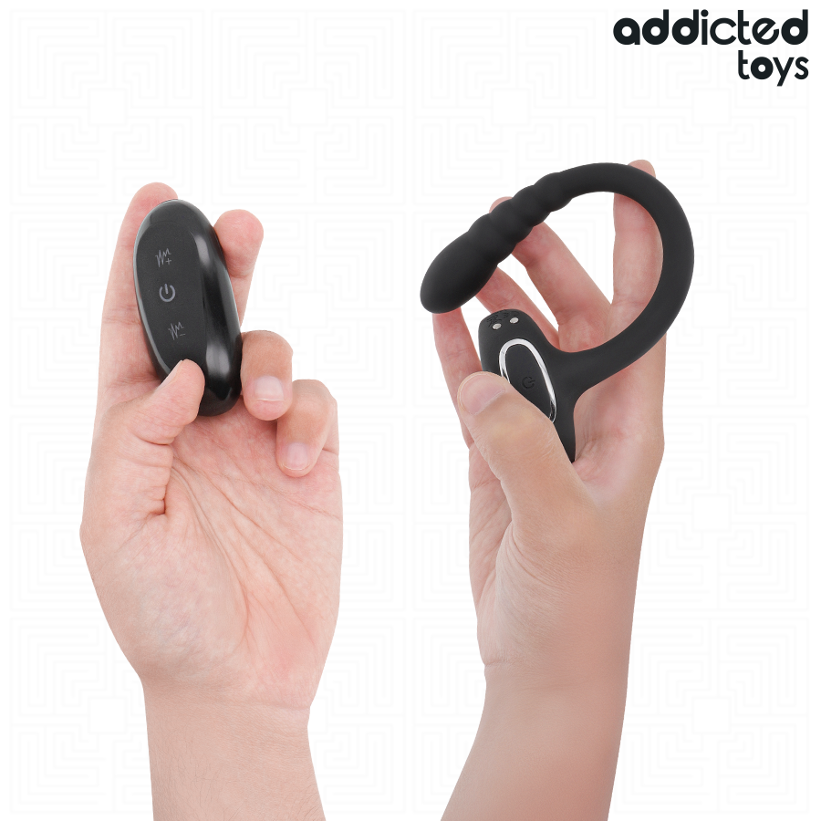 ADDICTED TOYS - P-SPOT VIBRIERENDER COCK RING MIT FERNBEDIENUNG für sinnliche und diskrete Momente