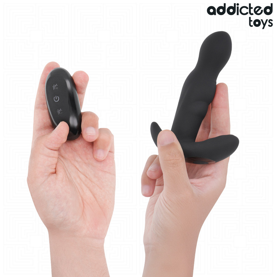 Addicted Toys Rotierender Vibrierender Analplug mit Fernbedienung | Prostata Stimulation | Secret Pulse Produktansicht und Details