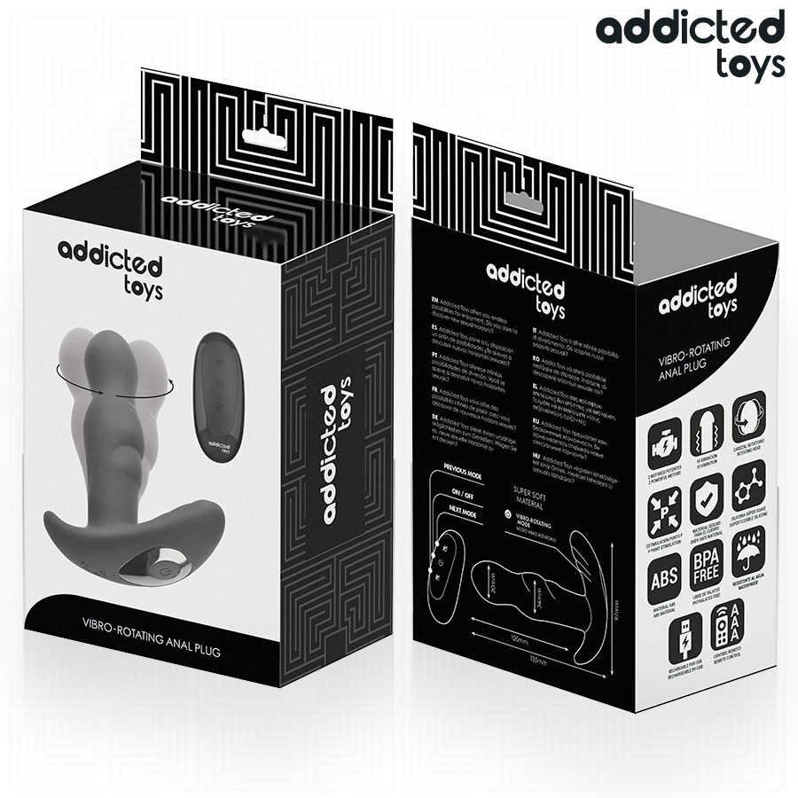Addicted Toys Rotierender Vibrierender Analplug mit Fernbedienung | Prostata Stimulation | Secret Pulse bei Secret Pulse im Erotikshop