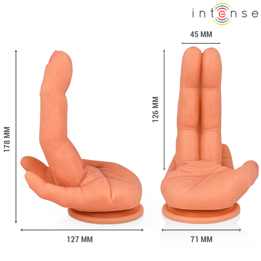 INTENSE - LEELA G-SPOT STIMULATOR FLEXIBLE HAND 12,6 CM für intensive Stimulation und Self-Love