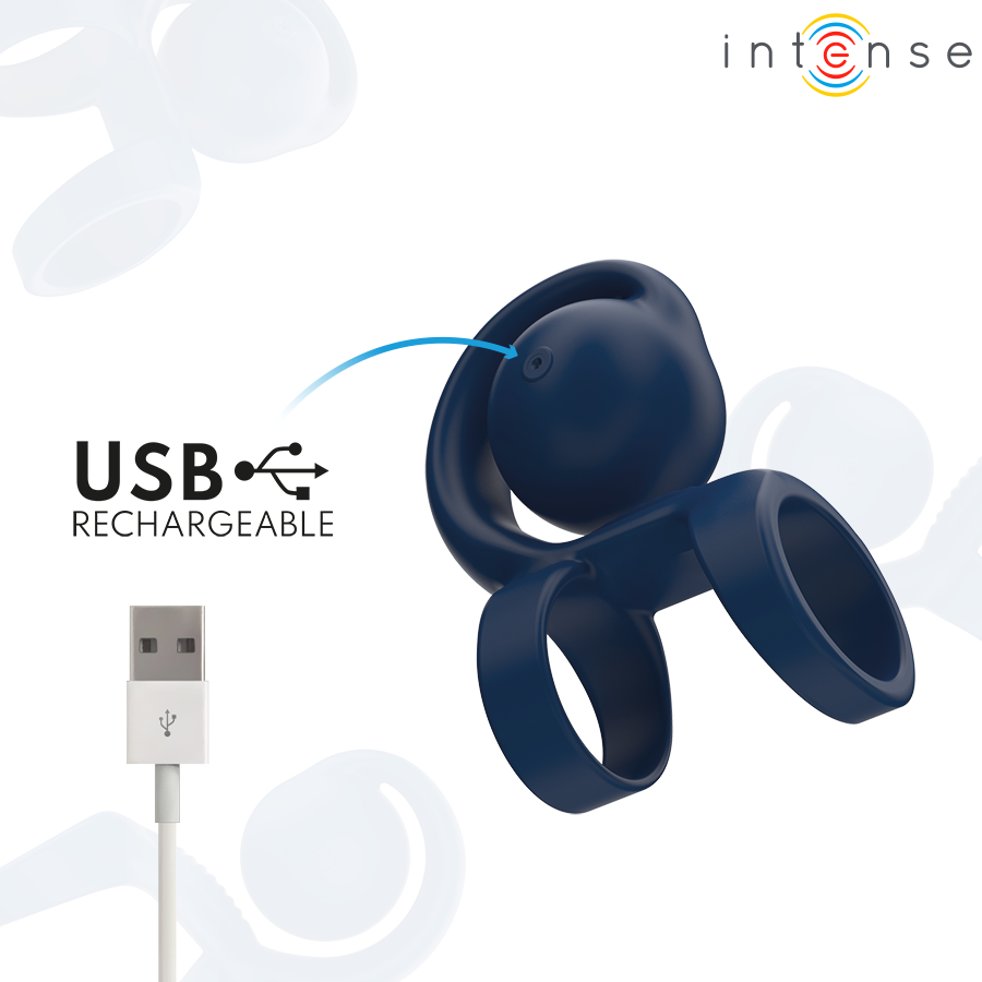 INTENSE - TYSON COCK RING MIT VIBRIERENDER KUGEL Ø 3,2 CM – Vibrator Bild 8