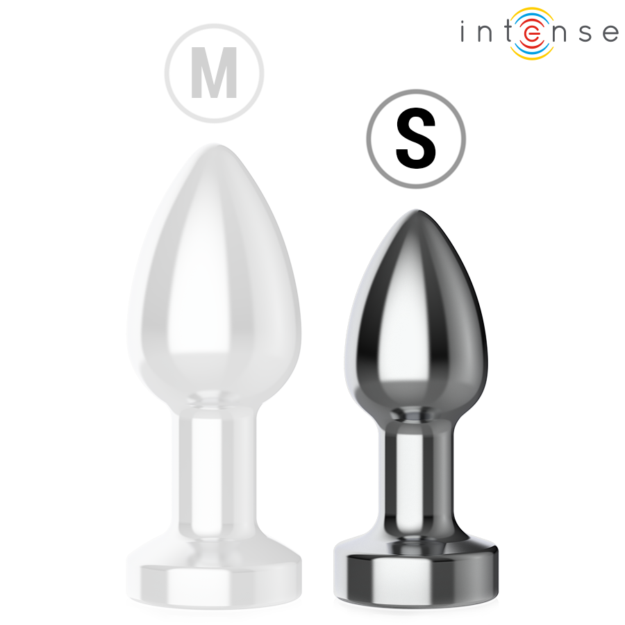 Vibrierender Metall Analplug mit LED & Fernbedienung Größe S | Intense Produktansicht und Details