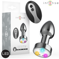 Vibrierender Metall Analplug mit LED & Fernbedienung Größe S | Intense Analplug diskret online kaufen
