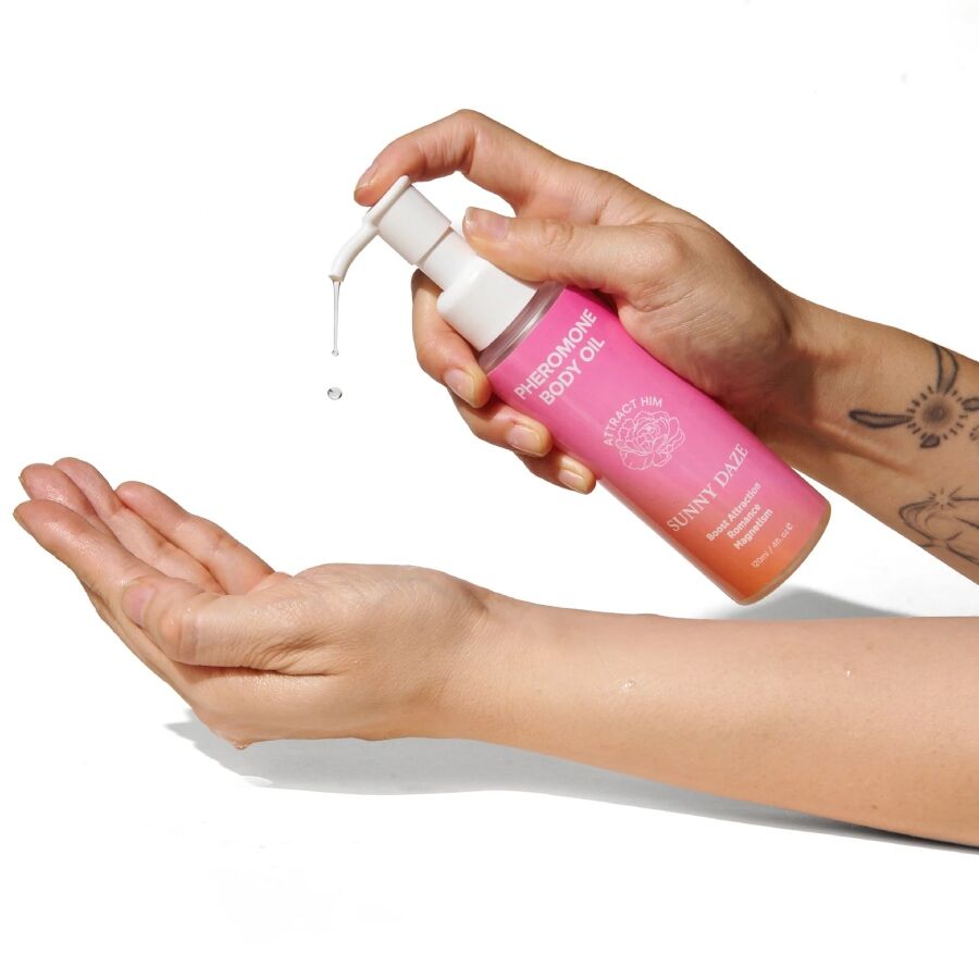 EYE OF LOVE Bloom Körperöl mit Pheromonen Sunny Daze 120 ml – Sinnliches Duftöl – Pheromon-Produkt Bild 2