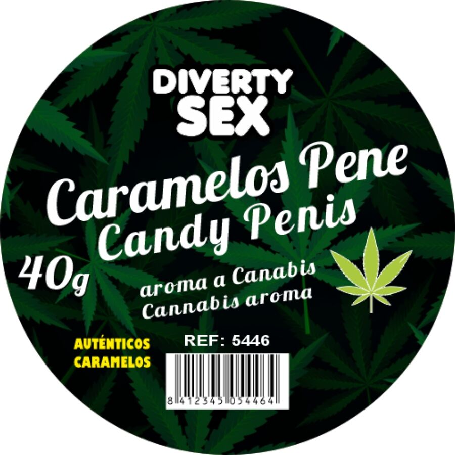 DIABLO GOLOSO – 20 Penis-Bonbons Cannabis-Aroma | Lustige Süßigkeit – Erotik-Süßigkeit Bild 2