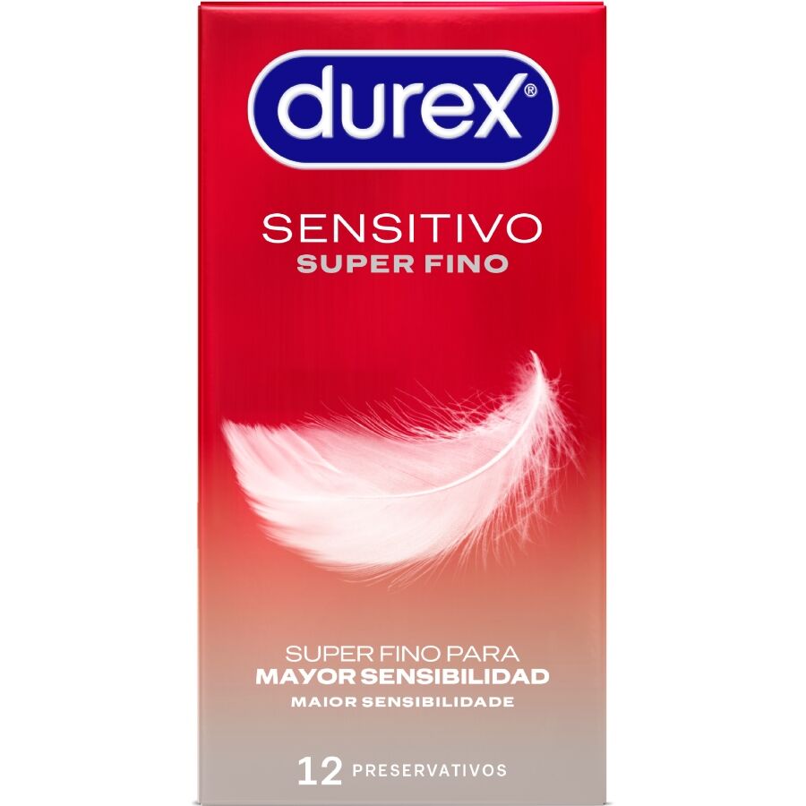 DUREX - SUPER DÜNN SENSITIVE 12 EINHEITEN – Erotik-Zubehör von DUREX