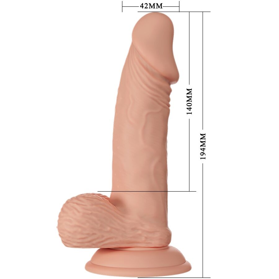 BAILE - SCHÖNE BEGEGNUNG ZEBULON FLEXIBLER REALISTISCHER DILDO 19,4 CM NATÜRLICH – realistischer Dildo Bild 16