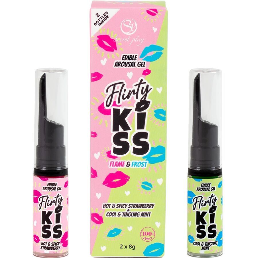 SecretPlay Flirty Kiss Lippen-Gel 16 g – Erdbeere & Minze, essbar & stimulierend Stimulationsgel diskret online kaufen