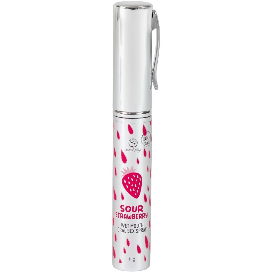 SecretPlay Erdbeer-Oralsex-Spray 11 g – Essbar, vegan, glutenfrei & laktosefrei – Intimkosmetik Bild 2