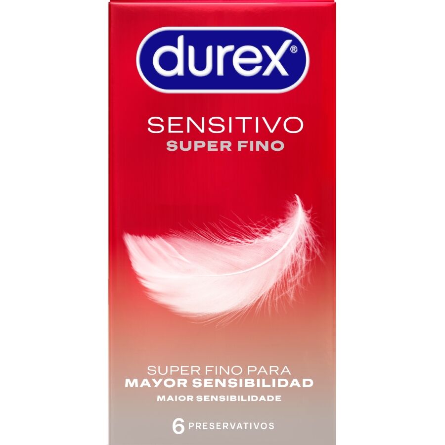 DUREX - SUPER DÜNN, SENSITIV, 6 EINHEITEN – Erotik-Zubehör von DUREX