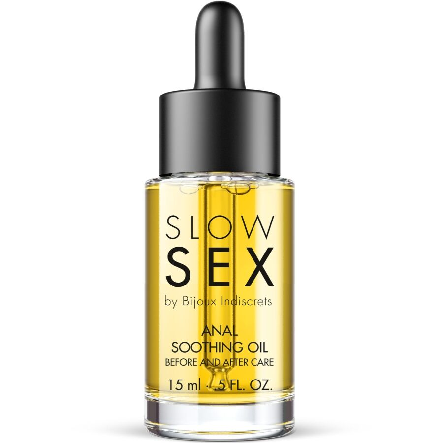 BIJOUX INDISCRETS Slow Sex Soothing Anal Oil 15 ml – Beruhigendes Analöl für sanfte Intimität Produktansicht und Details