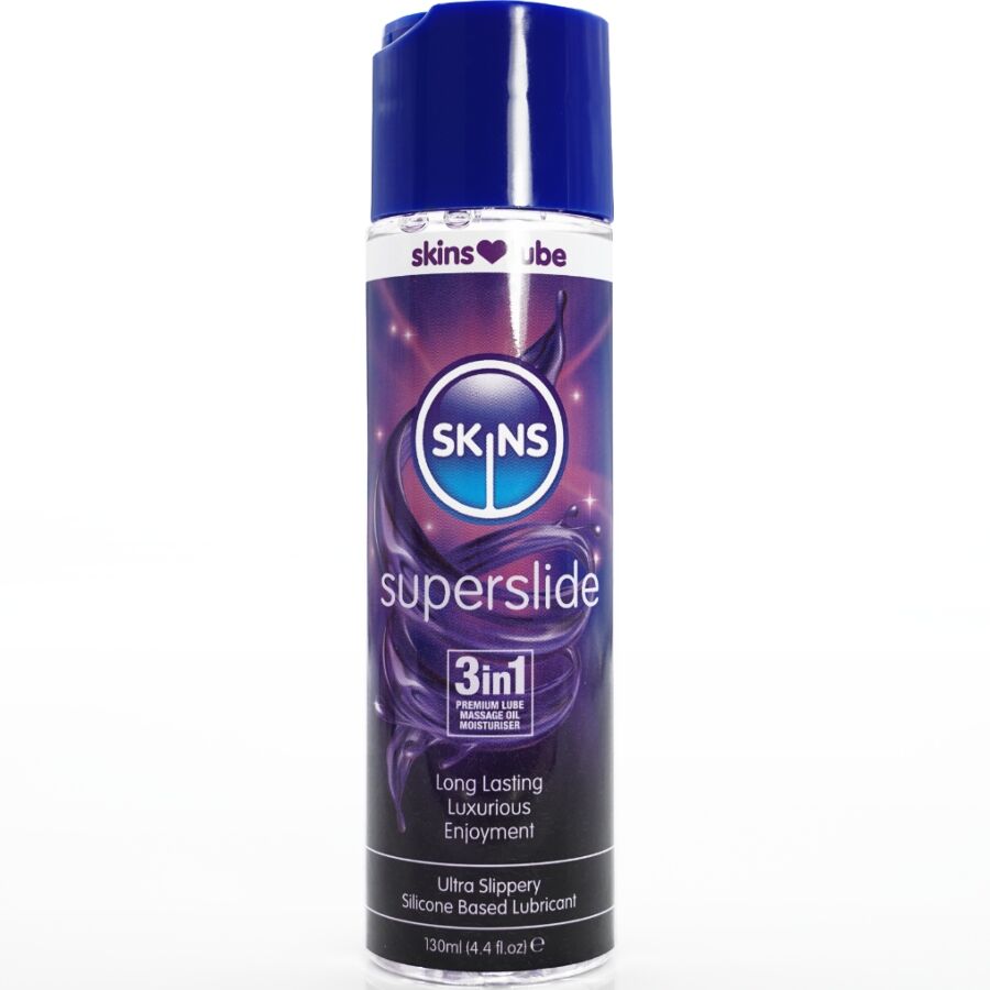 SKINS - SUPERSLIDE SILIKONBASIERTES GLEITMITTEL 130 ML – Erotik-Zubehör von SKINS
