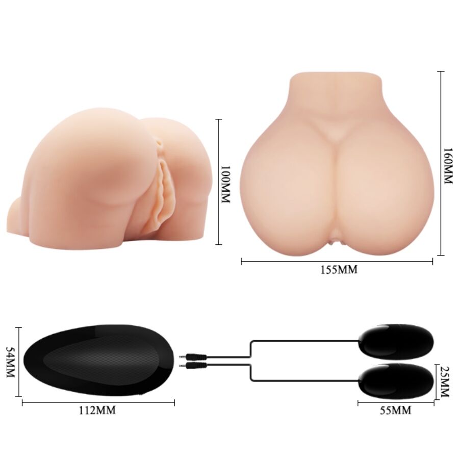 CRAZY BULL - REALISTISCHE VAGINA UND ANUS MIT VIBRATIONSPOSITION 8 – automatischer Masturbator Bild 8