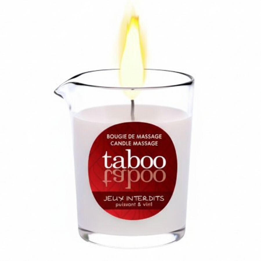 RUF - TABOO-MASSAGEKERZE FÜR IHN JEUX INTERDITS WILD LICHEN AROMA Produktansicht und Details