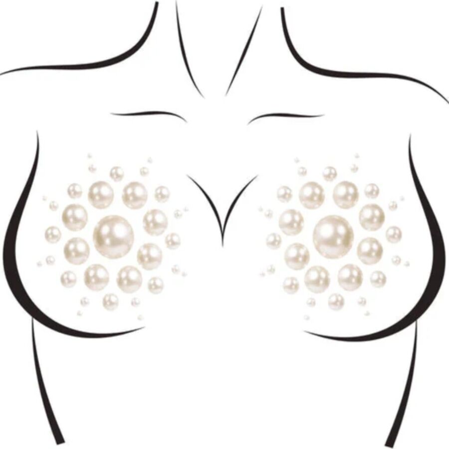 LEG AVENUE ISLA – Klebebruch-Nippenabdeckungen, 100% Acryl