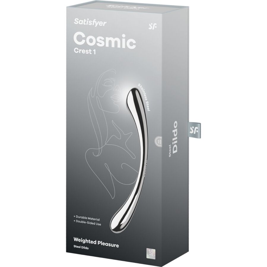 Satisfyer Cosmic Crest 1 Edelstahl Dildo – Doppelseitig & G-Punkt Stimulation hochwertiges Intimtoy