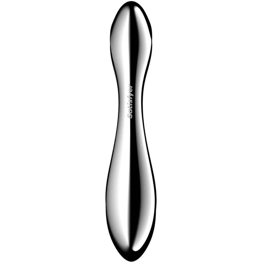 SATISFYER - PURE GRAVITY 2 DOPPELENDELLER DILDO AUS EDELSTAHL für sinnliche und diskrete Momente