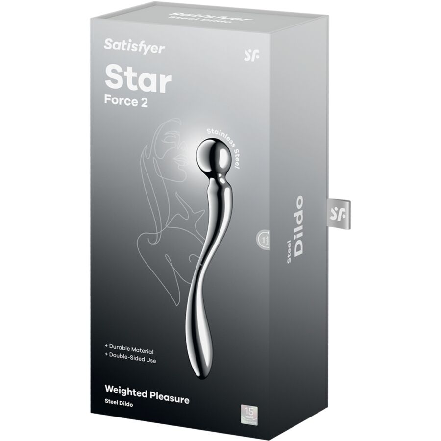SATISFYER Star Force 2 Edelstahl Doppeldildo – G-Punkt & Anal