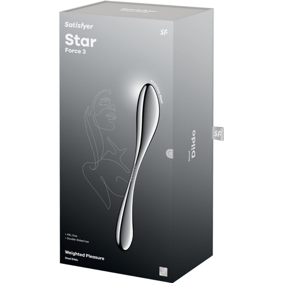 SATISFYER Star Force 3 Edelstahl Doppeldildo – G-Punkt & Anal hochwertiges Intimtoy
