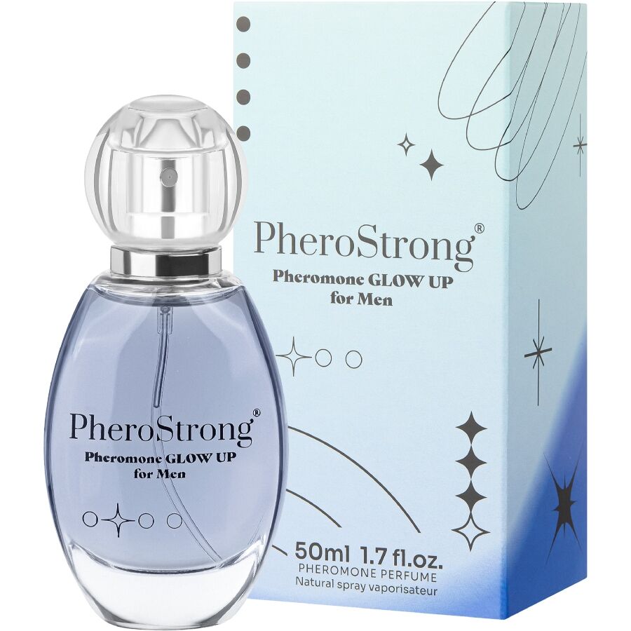 PHEROSTRONG Pheromonparfüm für Männer Glow-Up Effekt 50 ml – Intensiver Herrenduft – Pheromon-Produkt Bild 1