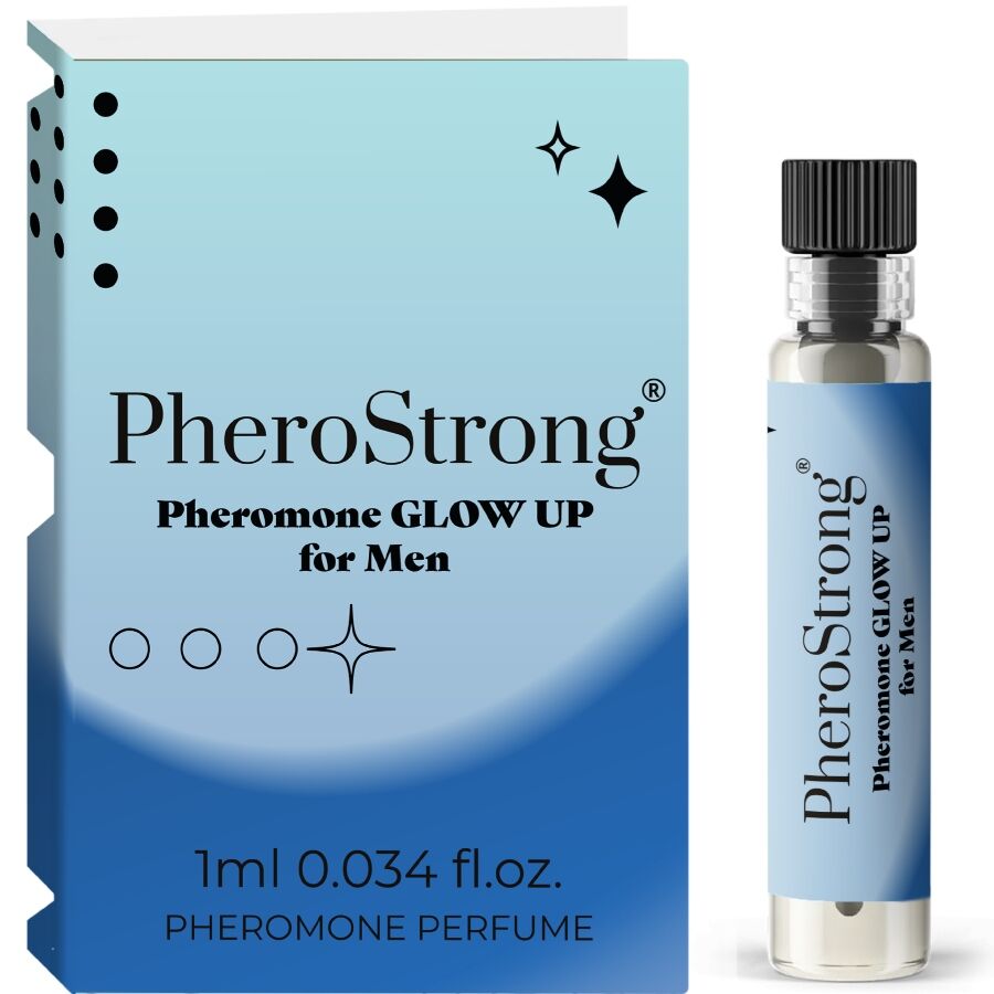 PHEROSTRONG Pheromonparfüm für Männer Glow-Up Effekt 1 ml – Intensiver Herrenduft – Pheromon-Produkt von Secret Pulse