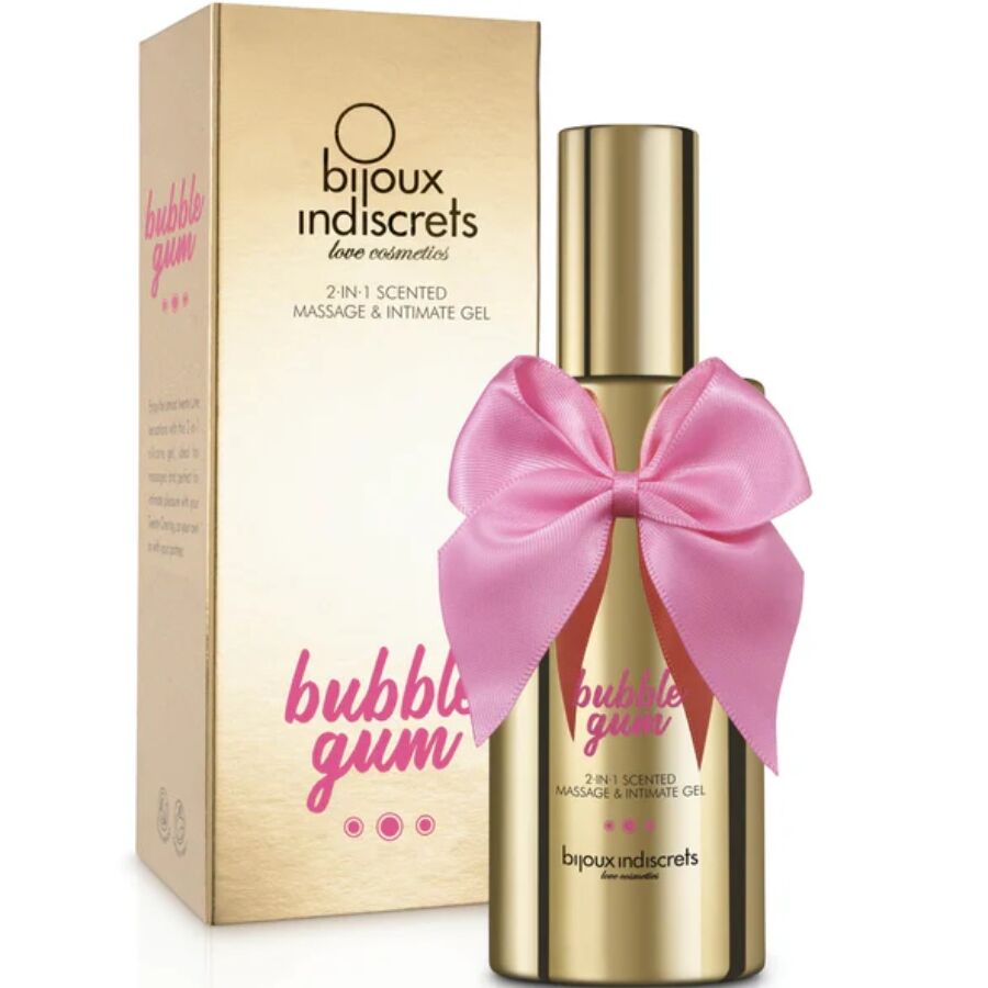 BIJOUX - BUBBLE GUM 2·IN·1 DUFTENDES MASSAGE- & INTIMGEL 100 ML – Pheromon-Produkt Bild 1