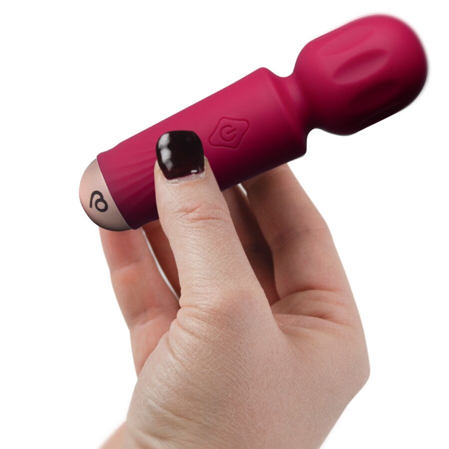 ROCKS-OFF – WIEDERAUFLADBARER MINI-ZAUBERSTAB MIT 16 FUNKTIONEN, AZALEENROT – Erotik-Zubehör Bild 3