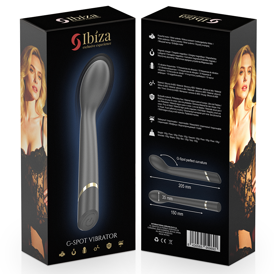 IBIZA Vibrator aus körperfreundlichem Silikon für gezielte G-Punkt-Stimulation