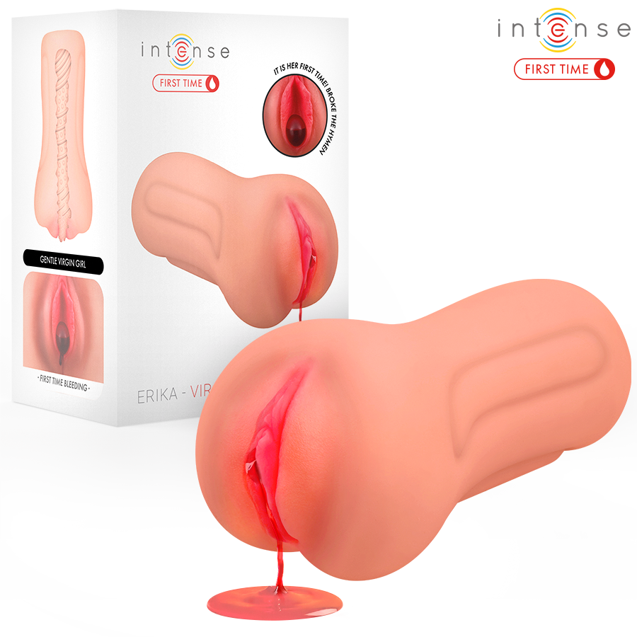 INTENSE FIRST TIME - ERIKA JUNGFRAU MASTURBATOR MIT BLUTUNG Produktansicht und Details