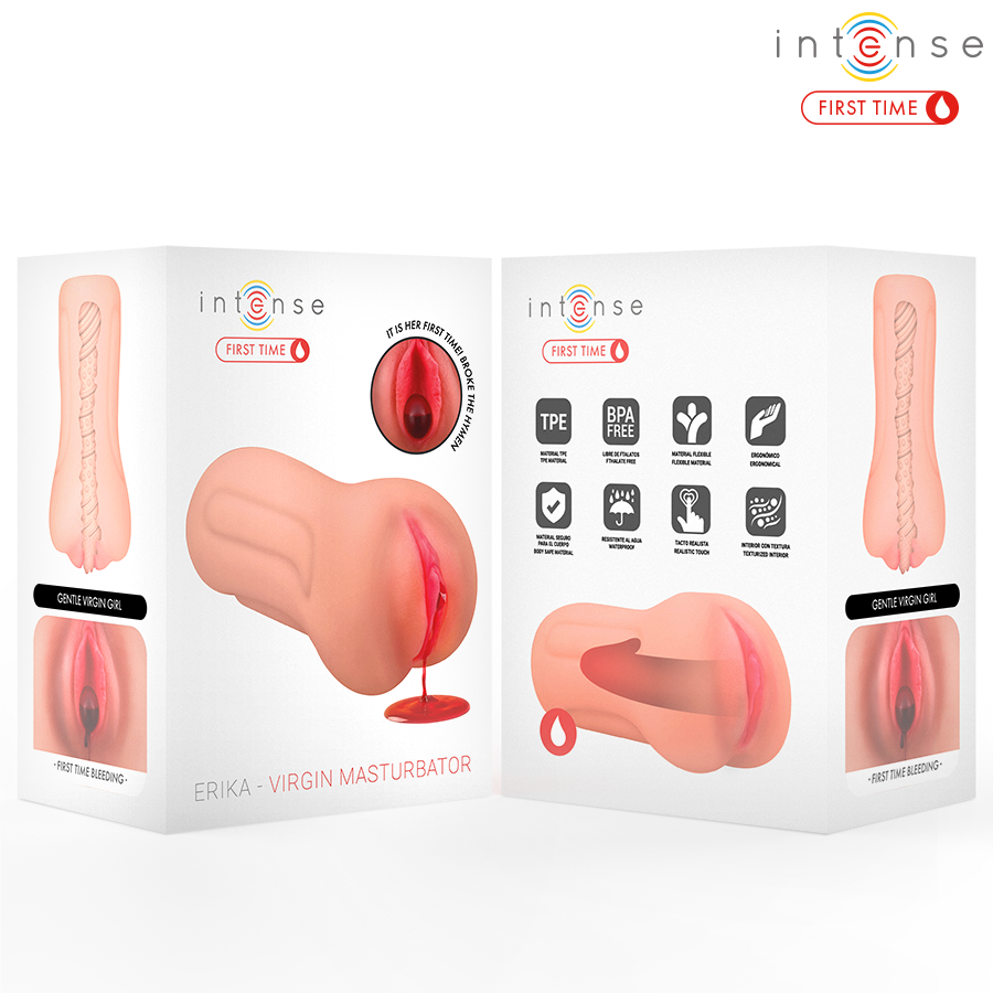 INTENSE FIRST TIME - ERIKA JUNGFRAU MASTURBATOR MIT BLUTUNG bei Secret Pulse im Erotikshop