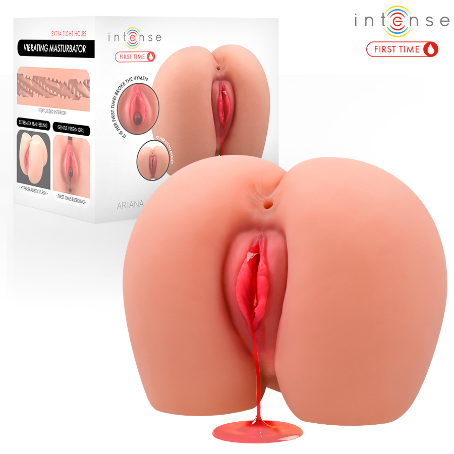 INTENSE FIRST TIME - ARIANA VIRGIN VIBRATOR-MASTURBATOR MIT BLUTUNG Produktansicht und Details