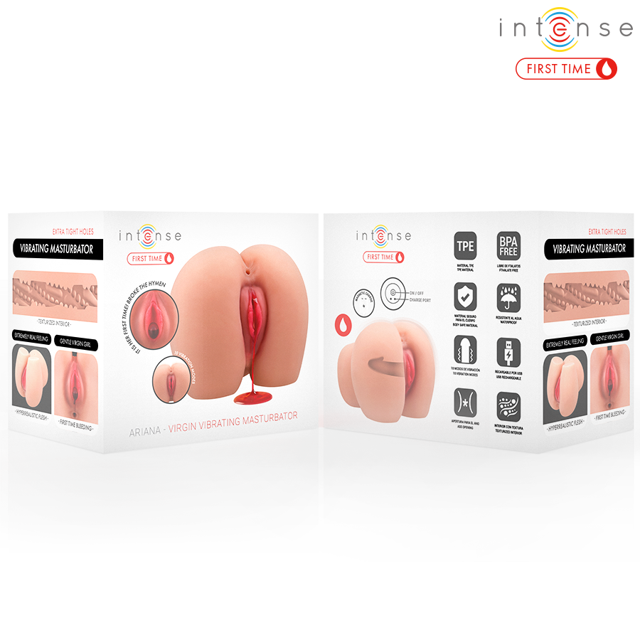 INTENSE FIRST TIME - ARIANA VIRGIN VIBRATOR-MASTURBATOR MIT BLUTUNG bei Secret Pulse im Erotikshop