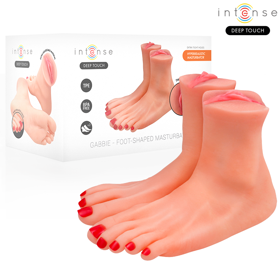 INTENSE DEEP TOUCH - GABBIE ZWEITEILIGER FUSSFÖRMIGER MASTAUBADOR – Erotik-Zubehör Bild 1