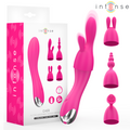 INTENSE - CHER VIBRATOR MIT 20 MUSTER UND AUSTAUSCHBAREN AUFSÄTZEN Vibrator diskret online kaufen