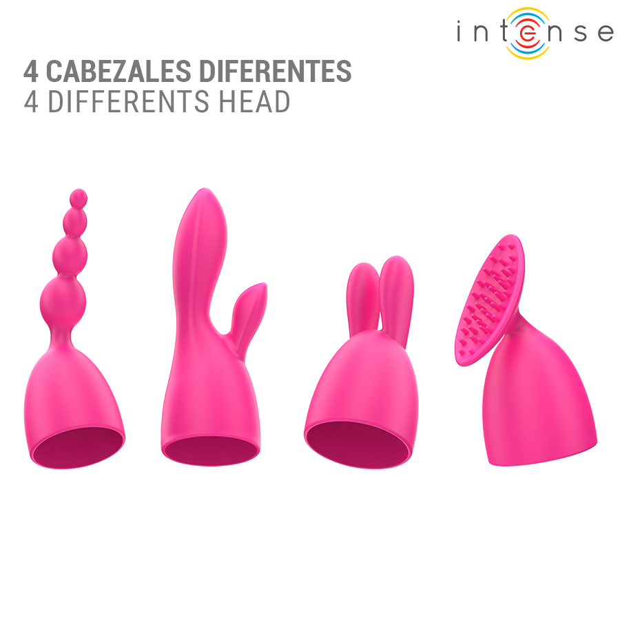 INTENSE - CHER VIBRATOR MIT 20 MUSTER UND AUSTAUSCHBAREN AUFSÄTZEN Vibrator diskret online kaufen