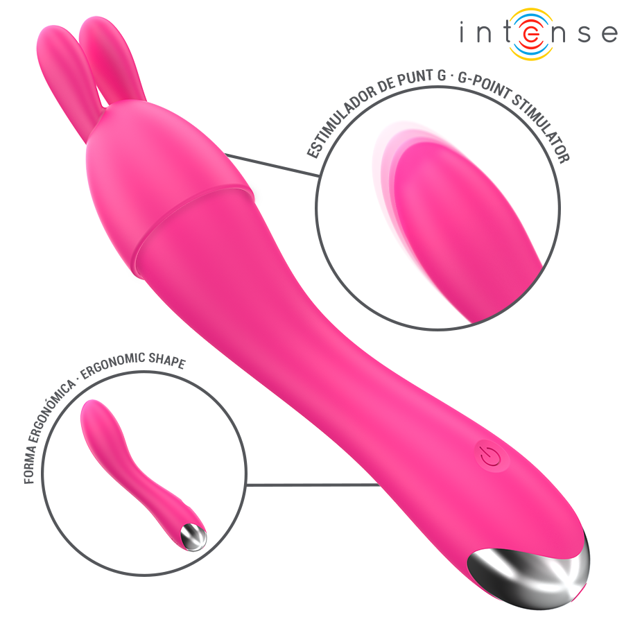 INTENSE - CHER VIBRATOR MIT 20 MUSTER UND AUSTAUSCHBAREN AUFSÄTZEN hochwertiges Sextoy bei Secret Pulse