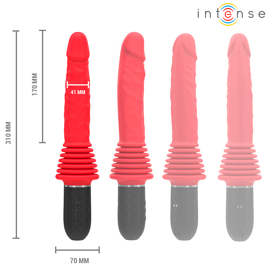 INTENSE - CYNTHIA FERNBEDIENUNGS-STOSSVIBRATOR MIT WÄRMEFUNKTION für intensive Stimulation und Self-Love