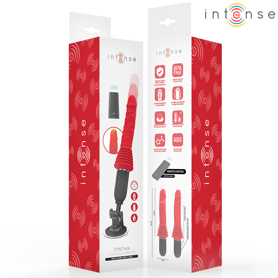 INTENSE - CYNTHIA FERNBEDIENUNGS-STOSSVIBRATOR MIT WÄRMEFUNKTION hochwertiges Sextoy bei Secret Pulse