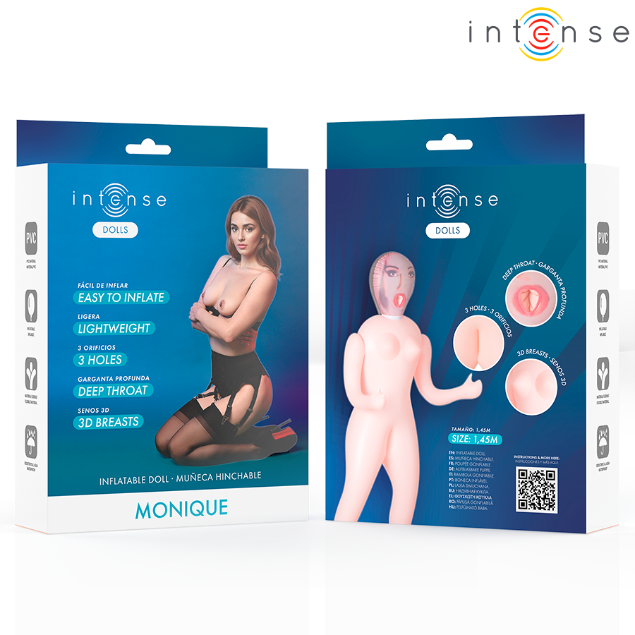INTENSE DOLLS - MONIQUE AUFBLASBARE PUPPE MIT DREI ÖFFNUNGEN – Erotik-Zubehör Bild 4