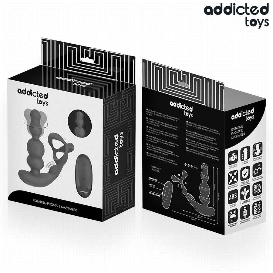 ADDICTED TOYS – ROTIERENDER PROSTATAMASSAGEGERÄT MIT FERNBEDIENUNG bei Secret Pulse im Erotikshop