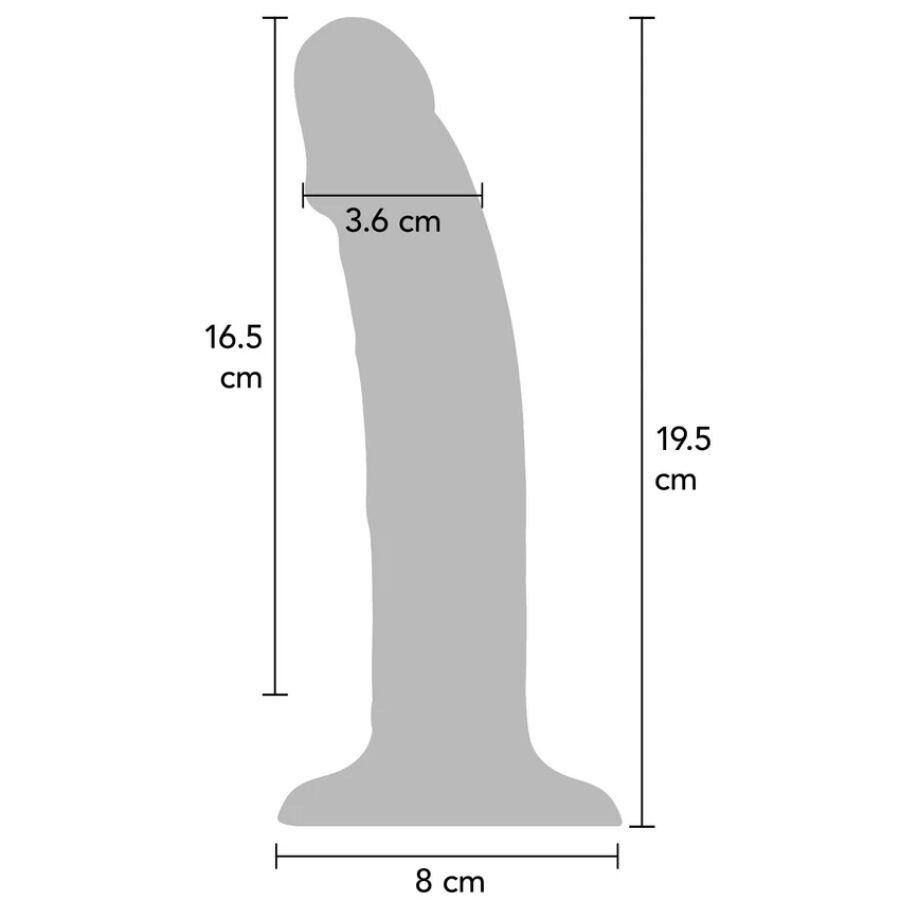 GET REAL - REALISTIC SILICONE VIBRATING DILDO CLEAR 19.5 CM bei Secret Pulse im Erotikshop