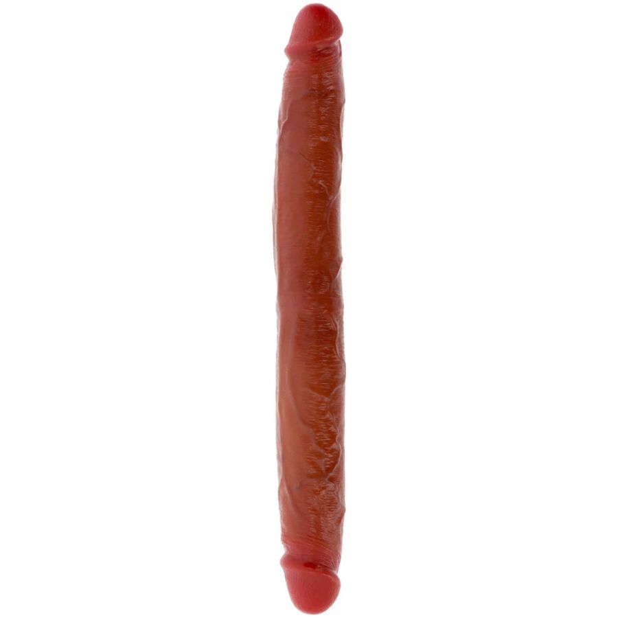 GET REAL - DOPPELENDES SILIKON-DILDO KARAMELL 35 CM Dildo diskret online kaufen
