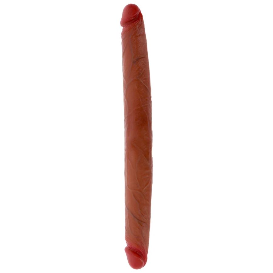 GET REAL - DOPPELENDES SILIKON-DILDO KARAMELL 40 CM Dildo diskret online kaufen