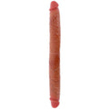 GET REAL - DOPPELENDES SILIKON-DILDO KARAMELL 46 CM Dildo diskret online kaufen