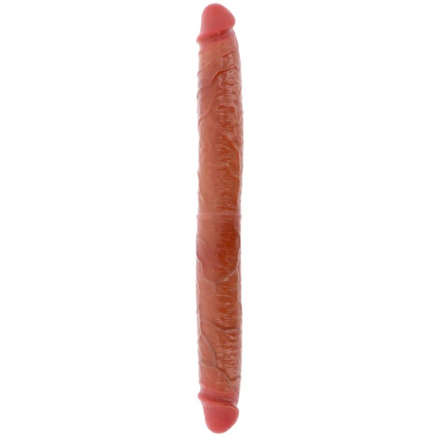 GET REAL - DOPPELENDES SILIKON-DILDO KARAMELL 46 CM Dildo diskret online kaufen