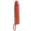 GET REAL - HYDRIERTE HAUT SILIKON-PENISHÜLLE KARAMELLN 20 CM – Penishülle Bild 1