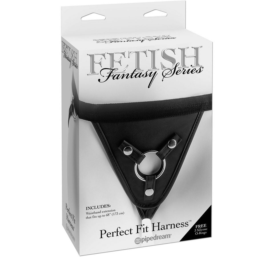 Fetish Fantasy Series Strap-On Gurt – 4-fach verstellbar, inkl. 3 Silikon-O-Ringe Produktansicht und Details