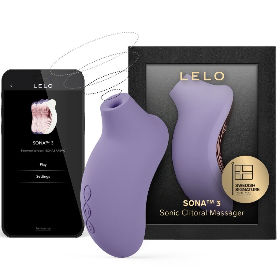 LELO Sona 3 Sonic Clitoral Massager Violet Dusk – SenSonic™ & Cruise Control™ | Secret Pulse Klitorisstimulator Produktansicht und Details