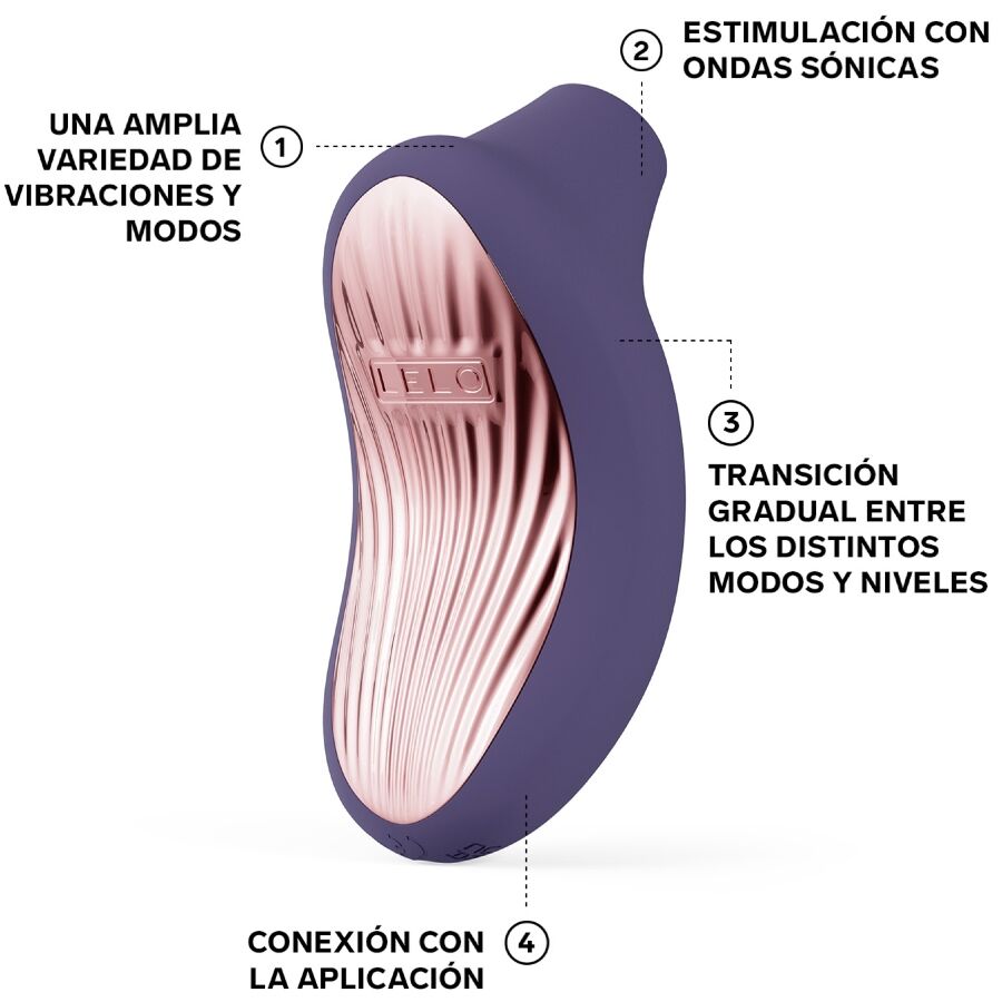 LELO Sona 3 Sonic Klitoralmassagegerät Cyber Purple – SenSonic™ & Cruise Control™ | Secret Pulse – Vibrator Bild 4